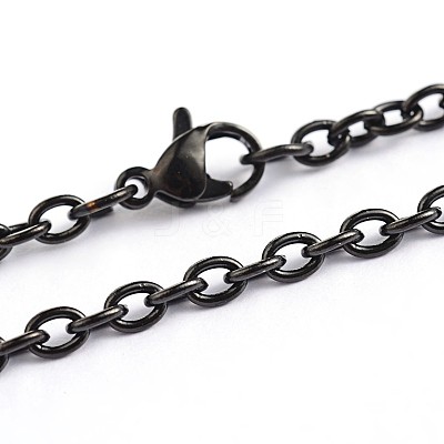 304 Stainless Steel Cable Chain Necklaces STAS-F016-21A-1