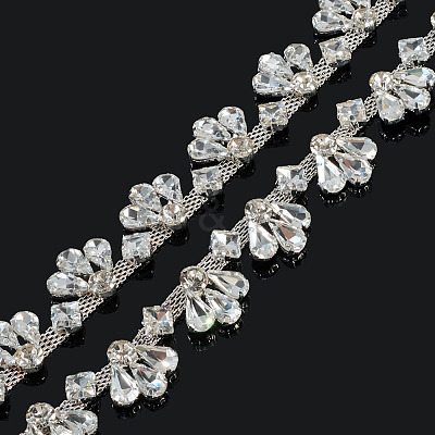 1 Yards Iron Rhinestone Strass Chains FIND-PJ0001-43-1