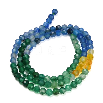 Gradient Color Natural Chalcedony Beads Strands GG-NH0004-A01-01A-1