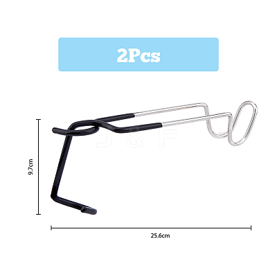 Stainless Steel Camping Lantern Hooks Hangers AJEW-WH0332-45-1