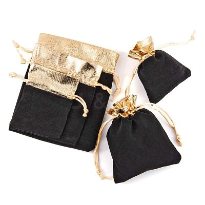 30Pcs 3 Style Rectangle Velvet Jewelry Bag TP-LS0001-03-1