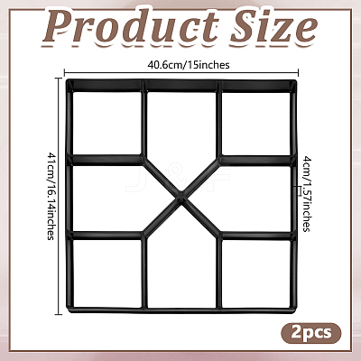 Square Plastic Concrete Molds SIMO-WH0002-07D-1