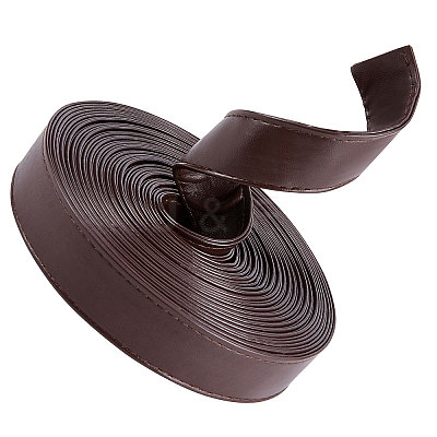 Flat PU Imitation Leather Cord LC-WH0006-05B-01-1