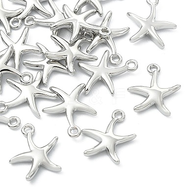 SHEGRACE Brass Starfish Charms XGR0169P-99P-1