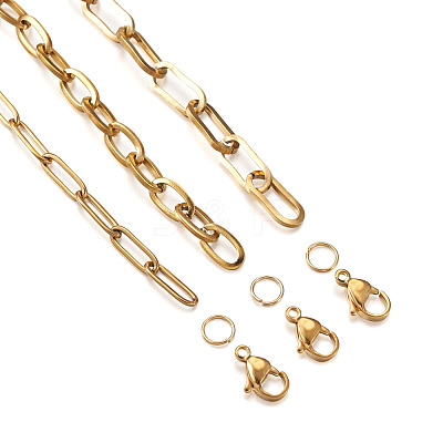 DIY Stainless Steel  Chain Necklaces & Bracelets MakingKits DIY-YS0001-23G-1
