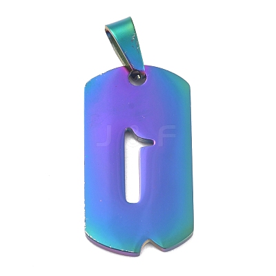 Ion Plating(IP) 304 Stainless Steel Pendants STAS-O127-A01-1