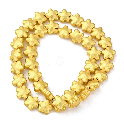 Electroplate Glass Beads Strands X-EGLA-H109-03-1