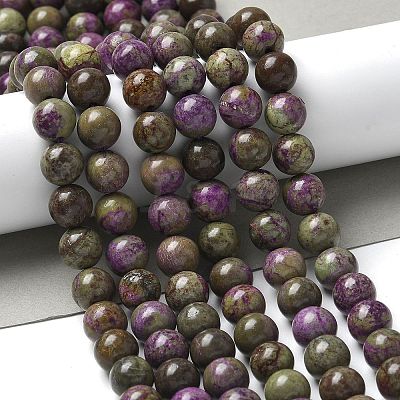 Natural Atlantisite Stichtite Beads Strands G-C168-A01-03-1