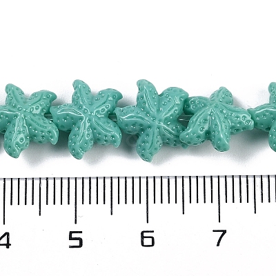 Synthetic Coral Dyed Carved Beads Strands X-CORA-K009-06A-05-1