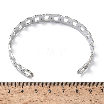 304 Stainless Steel Cuff Bangles BJEW-A160-02P-1
