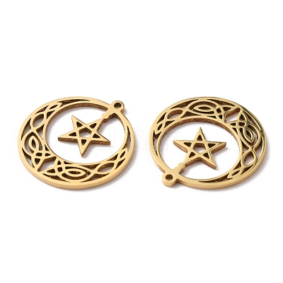 304 Stainless Steel Pendants STAS-WH0029-54G-1