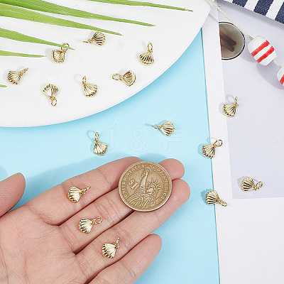 16Pcs Brass Charms ZIRC-HY0001-14-1