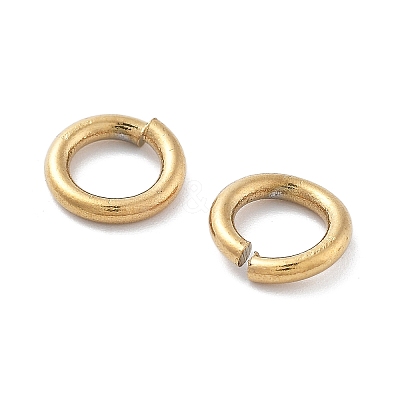 Ion Plating(IP) 304 Stainless Steel Open Jump Rings LS-STAS-M081-02G-03-1