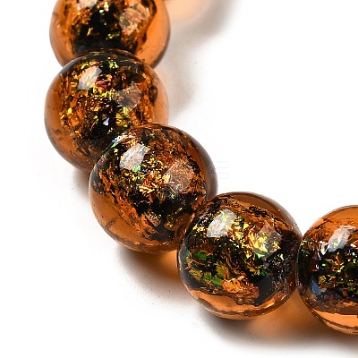 Handmade Dichroic Foil Glass Beads Strands DICH-U001-05D-1