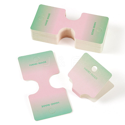 50Pcs Folding Paper Jewelry Display Cards ODIS-TA0001-07A-1