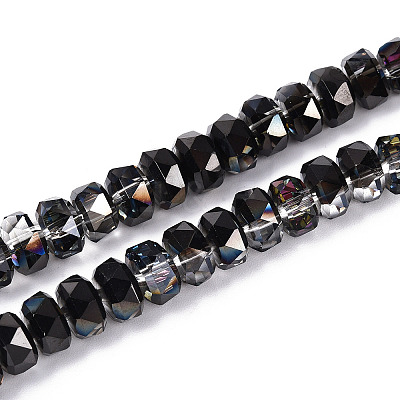 Electroplate Glass Beads Strands EGLA-T021-20B-1