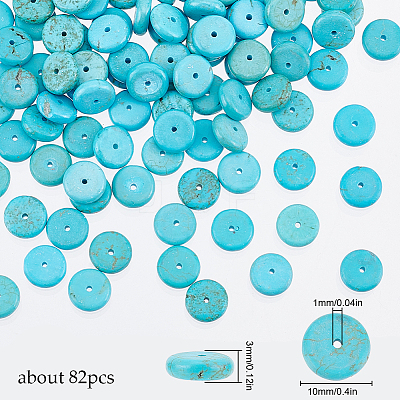 1 Strand Natural Howlite Beads Strands TURQ-SC0001-24-1