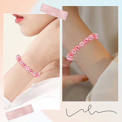5 Colors Transparent Acrylic Beads MACR-PA0001-03C-02-1
