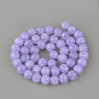 Synthetic Crackle Quartz Beads Strands GLAA-S134-10mm-15-1