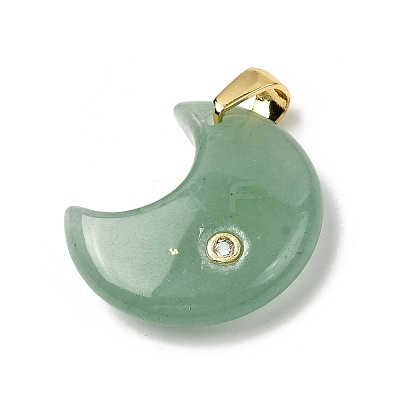 Natural Green Aventurine Pendants G-A297-02G-08-1