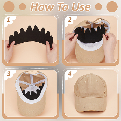 Felt Hat Shaper Insert for Baseball Caps FIND-WH0436-62B-1
