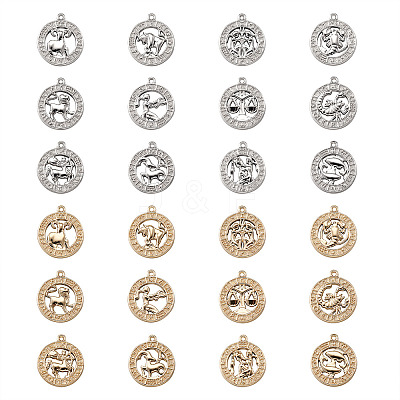 2 Sets 2 Colors Zinc Alloy Jewelry Pendant Accessories FIND-FW0001-06-1