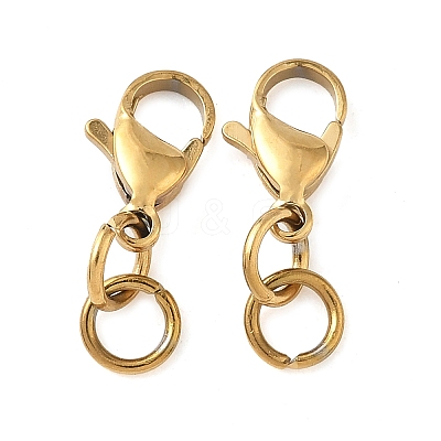 304 Stainless Steel Lobster Claw Clasps STAS-K313-01D-G-1