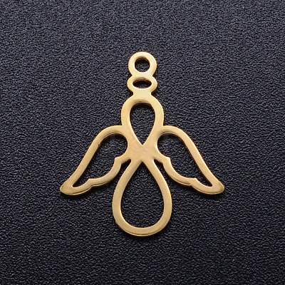 Ion Plating(IP) 201 Stainless Steel Pendants STAS-Q201-JN313-2-1
