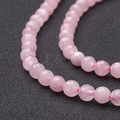 Natural Rose Quartz Beads Strands X-G-G099-F6mm-15-1