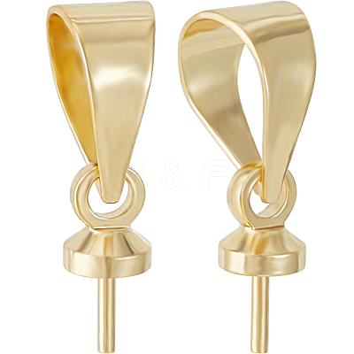 60Pcs Brass Cup Peg Bails KK-BBC0012-10-1