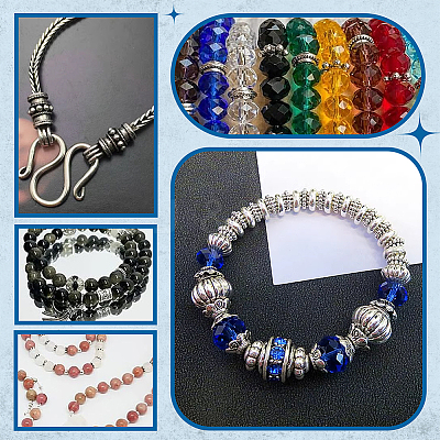 660Pcs 6 Styles Tibetan Style Beads TIBEB-PH0005-34-1