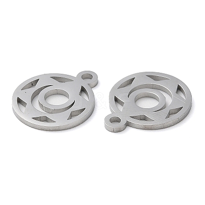 Non-Tarnish Chakra Theme 304 Stainless Steel Charms STAS-Q303-03P-1