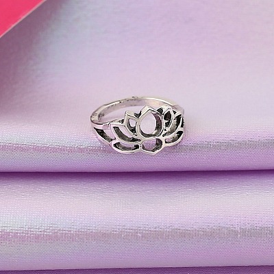 Hollow Out Lotus Flower Alloy Toe Rings FS-WGB7AA3-01-1