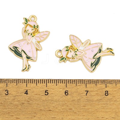 Rack Plating Alloy Enamel Pendants FIND-A040-08C-02G-1