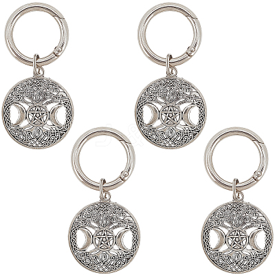 4Pcs Alloy Shoe Charms HJEW-CP00011-1