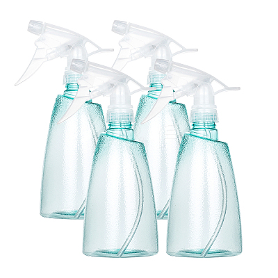 Transparent Plastic Trigger Squirt Bottles AJEW-GA0001-10-1