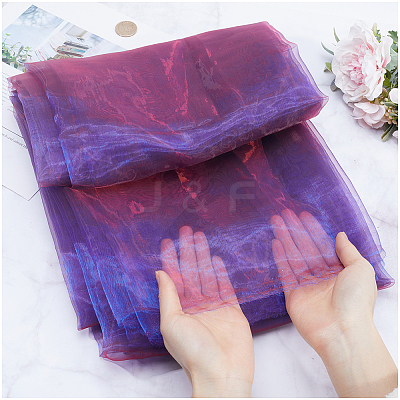 Polyester Organza Fabric DIY-WH0003-138B-1