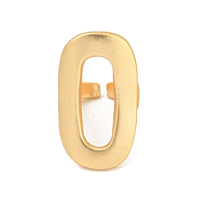 Matte Gold Color Alloy Cuff Rings for Women LS-RJEW-K260-07A-1