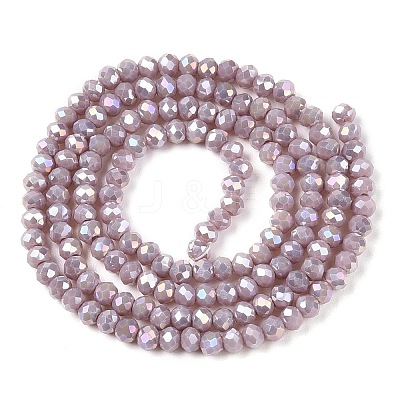 Electroplate Glass Beads Strands EGLA-A044-P2mm-B13-1