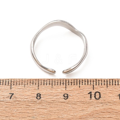 304 Stainless Steel Cuff Open Rings X-SA-CBA4160-38P-1