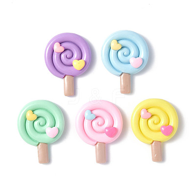Opaque Resin Cabochons CRES-P023-03-1