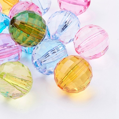 Transparent Acrylic Beads PL544Y-1