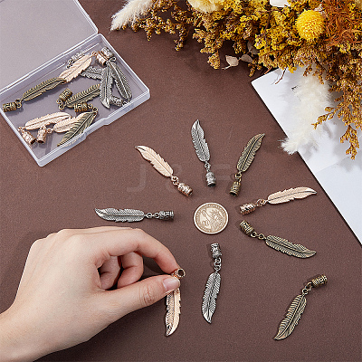 18Pcs 3 Colors Alloy Cord Ends FIND-GF0009-75-1