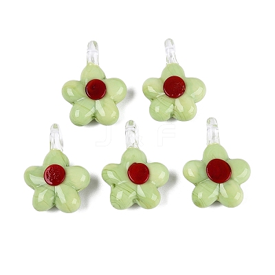 Handmade Lampwork Pendants LAMP-Q039-21K-1
