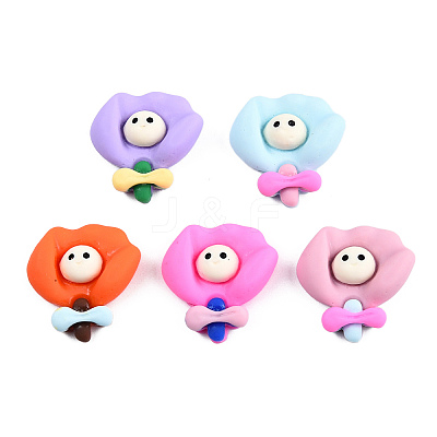 Opaque Resin Cabochons CRES-N022-178-1