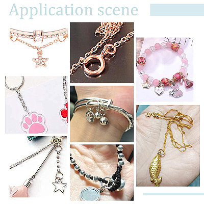 200Pcs 4 Styles Alloy Soldered Closed Jump Rings KK-PH0009-06-1