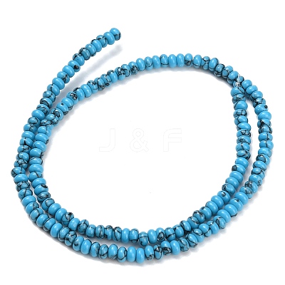 Synthetic Turquoise Beads Strands G-L635-A10-4x2mm-01-1