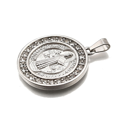 304 Stainless Steel Pendants STAS-B086-09B-P-1