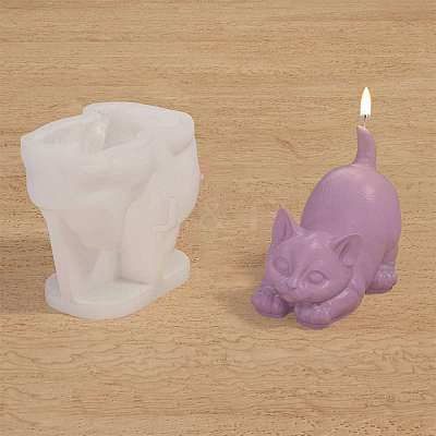 Cat Shape DIY Candle Silicone Molds PW-WG8E3F9-04-1