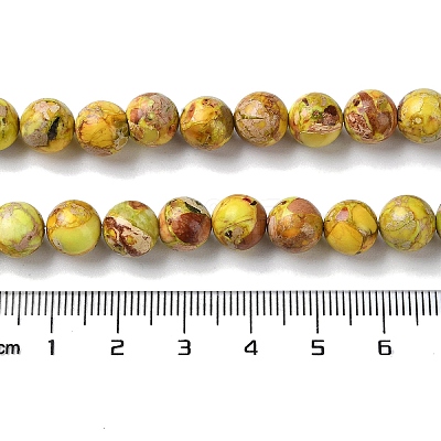 Natural Imperial Jasper Beads Strands G-I122-8mm-25-1